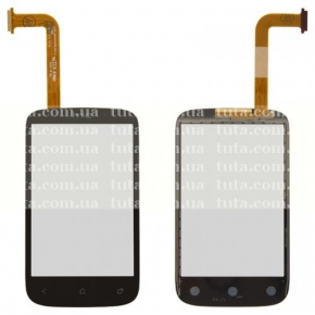 Сенсорный экран (тачскрин) для HTC A320e Desire C, черный